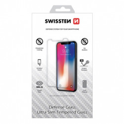 Ochranné temperované sklo Swissten, pro Apple iPhone 6 Plus 6S Plus, černá, Defense glass