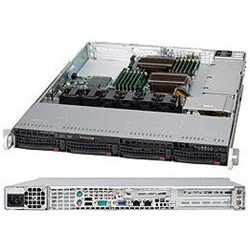 SUPERMICRO 1U chassis 4x 3,5" HS SAS3 SATA, 600W (80PLUS Platinum), WIO