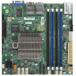 SUPERMICRO mini-ITX MB Atom C3558 (4-core), 4x DDR4 ECC DIMM, 8xSATA, 1x PCI-E 3.0 x4, 4x 1GbE LAN, IPMI, bulk