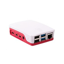 Raspberry Pi oficiální krabička pro Raspberry Pi 4B, malinová bílá
