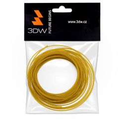 3DW - ABS filament 1,75mm zlatá,10m, tisk 200-230°C