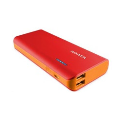 ADATA PowerBank PT100 - externí baterie pro mobil tablet 10000mAh, červená oranžová