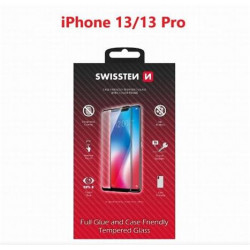 SWISSTEN OCHRANNÉ SKLO CASE FRIENDLY APPLE IPHONE 13 13 Pro ČERNÉ