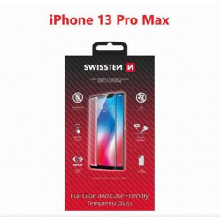 SWISSTEN OCHRANNÉ SKLO ULTRA DURABLE 3D APPLE IPHONE 13 Pro Max ČERNÉ