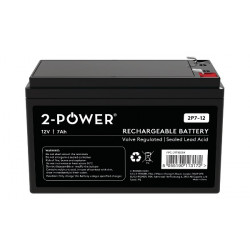 2-Power 2P7-12 12V 7Ah VRLA Baterie F2 ( Faston 250)