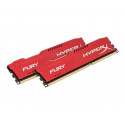 HyperX FURY - DDR3 - sada - 8 GB: 2 x 4 GB - DIMM 240 pinů - 1866 MHz PC3-14900 - CL10 - 1.5 V - bez vyrovnávací paměti - bez ECC - červená