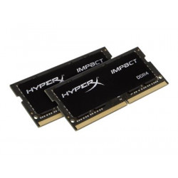 HyperX Impact - DDR4 - sada - 16 GB: 2 x 8 GB - SO-DIMM 260-pin - 2400 MHz PC4-19200 - CL14 - 1.2 V - bez vyrovnávací paměti - bez ECC