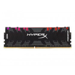 HyperX Predator RGB - DDR4 - sada - 32 GB: 2 x 16 GB - DIMM 288-pin - 3600 MHz PC4-28800 - CL17 - 1.35 V - bez vyrovnávací paměti - bez ECC - černá