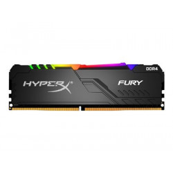 HyperX FURY RGB - DDR4 - sada - 64 GB: 4 x 16 GB - DIMM 288-pin - 3200 MHz PC4-25600 - CL16 - 1.35 V - bez vyrovnávací paměti - bez ECC - černá
