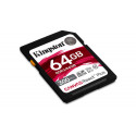 KINGSTON 64GB Canvas React Plus SDHC UHS-II 300R 260W U3 V90 for Full HD 4K 8K