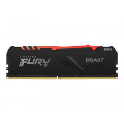 Kingston FURY Beast RGB - DDR4 - modul - 16 GB - DIMM 288-pin - 3200 MHz PC4-25600 - CL16 - 1.35 V - bez vyrovnávací paměti - bez ECC - černá