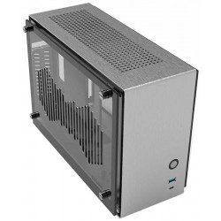 Zalman skříň M2 Mini mini tower ITX 80 mm fan USB 3.0 USB 3.1 riser card prosklené bočnice stříbrná