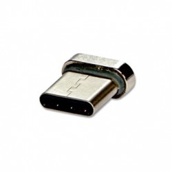 USB (2.0) Redukce, Magnetický konec-USB C (3.1) M, 0, stříbrná, redukce k magnetickému kabelu
