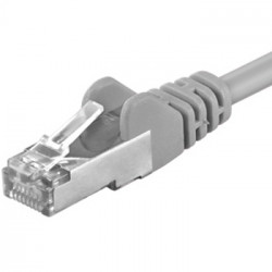 Premiumcord Patch kabel CAT 6a S-FTP,RJ45-RJ45,LSOH, AWG 26 7 1m šedá