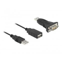 Adapter USB 2.0 Type-A to 1 x Serial RS-, Adapter USB 2.0 Type-A to 1 x Serial RS-