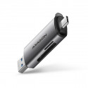 AXAGON čtečka paměťových karet MicroSD SD CRE-SAC USB-A USB-C 3.2 Gen1 