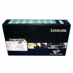Lexmark originální toner X748H3YG, yellow, 10000str., high capacity, Lexmark X748DE, X748DTE, O