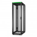 APC Easy Rack 600mm 48U 1200mm with Roof, Side panel,castors,feet and 4 Brackets, No Bottom, black