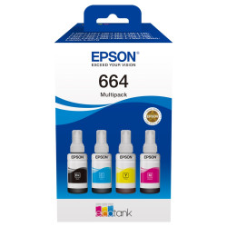 Epson inkoustová náplň T66464A 664 EcoTank L120 L310 L305x L3060 L3070 L1300 4-colour Multipack