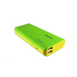 ADATA PowerBank PT100 - externí baterie pro mobil tablet 10000mAh, zelená žlutá
