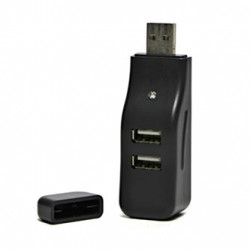 USB (2.0) HUB 4-port, 335, černá, Neutral box, LED signalizace