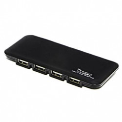 USB (2.0) hub 7-port, 039, černá, Neutral box