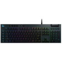 Logitech G815 LIGHTSYNC RGB Mechanical Gaming Keyboard – GL Clicky - CARBON - US INT\'L - INTNL