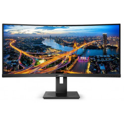 Philips LCD 346P1CRH 34" zakřivený VA 3440x1440@100Hz 4ms 80mil:1 500cd DP HDMI 4xUSB USB-C dock RJ45 webcam repro VESA