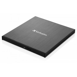 VERBATIM CD DVD Slimline vypalovačka Externí USB-C černá + Nero