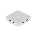 i-tec USB 3.0 HUB 4-port + napájecí adaptér, USB kabel 90cm