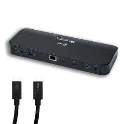 i-tec dokovací stanice USB-C Dual HDMI 4K, Thunderbolt3, PD 85W + 2x TB3 kabel (150cm) + USB-C to DP kabel (150cm)