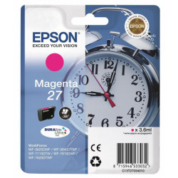 Inkoustová cartridge Epson WF-3620, 3640, 7110, 7610, C13T27034010, 27, magenta, 3,6 ml