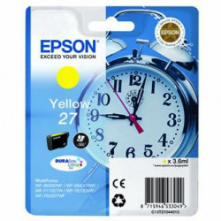 Inkoustová cartridge Epson WF-3620, 3640, 7110, 7610, C13T27044010, 27, yellow, 3,6 ml