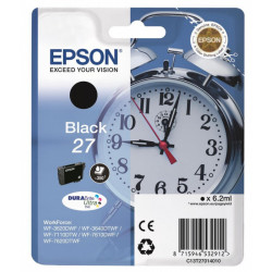 Inkoustová cartridge Epson SWF-3620, 3640, 7110, 7610, C13T27014010, 27, black, 6,2 ml