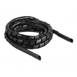 Spiral Hose flexible 2 m x 14 mm black, Spiral Hose flexible 2 m x 14 mm black