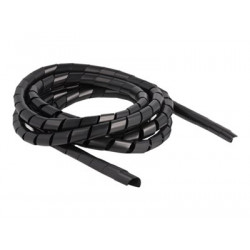 Spiral Hose flexible 2 m x 12 mm black, Spiral Hose flexible 2 m x 12 mm black