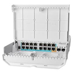 MikroTik switch Cloud Router 800MHz 256MB RAM 16xLAN 2x SFP; outdoor