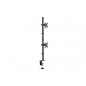 Digitus Svislý držák monitoru 17-32", max. 8 kg na kus, upevnění na svorku nebo průchodku VESA 75x100