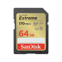 SanDisk Extreme SDXC 64GB 170MB s V30 UHS-I U3