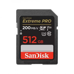 SanDisk Extreme PRO SDXC 512GB 200MB s V30 UHS-I