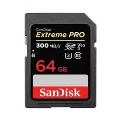 SanDisk Extreme PRO SDXC 64GB 300MB s V90 UHS-II
