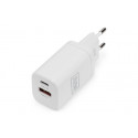 DIGITUS Nabíječka Dual Port USB 1x USB-A 1x USB-C 30W, 1x 2,4A, 1x 3A, QC3.0