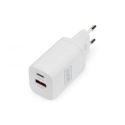 DIGITUS Nabíječka Dual Port USB 1x USB-A 1x USB-C 30W, 1x 2,4A, 1x 3A, QC3.0