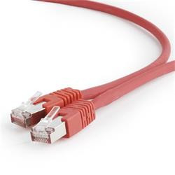 Gembird patch kabel S FTP Cat. 6A LSZH, 5 m, červený