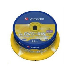 VERBATIM DVD+RW(25-Pack)Spindle 4x DLP 4.7GB