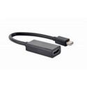 Gembird adaptér Mini DisplayPort (M) na HDMI (F), 4K, 0.15 m kabel, černý