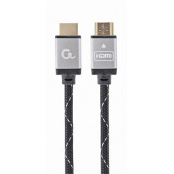 Gembird kabel HDMI High speed (M - M), série Select Plus, Ethernet, pozlacené konektory, 3 m