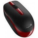 GENIUS NX-7007 Myš, bezdrátová, optická, 1200dpi, 3 tlačítka, Blue-Eye senzor, USB, černo-červená