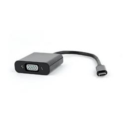 Gembird adaptér USB-C (M) na VGA (F) černý, blistr