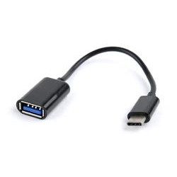 Gembird adaptér OTG USB 2.0 (F) USB-C, kabel 0,2m